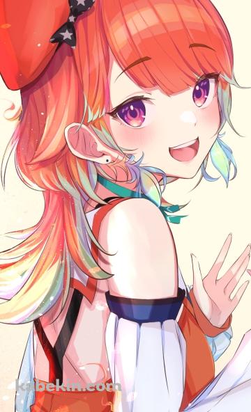 両手を広げて笑う小鳥遊キアラ / ホロライブ / バーチャルYouTuber / VtuberのAndroidの壁紙(360px x 592px) スマホ用