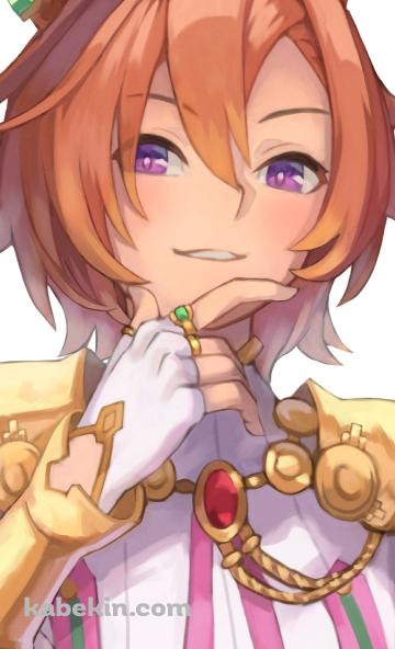 顎に手をあてて笑うテイエムオペラオー / ウマ娘プリティーダービーのAndroidの壁紙(360px x 592px) スマホ用