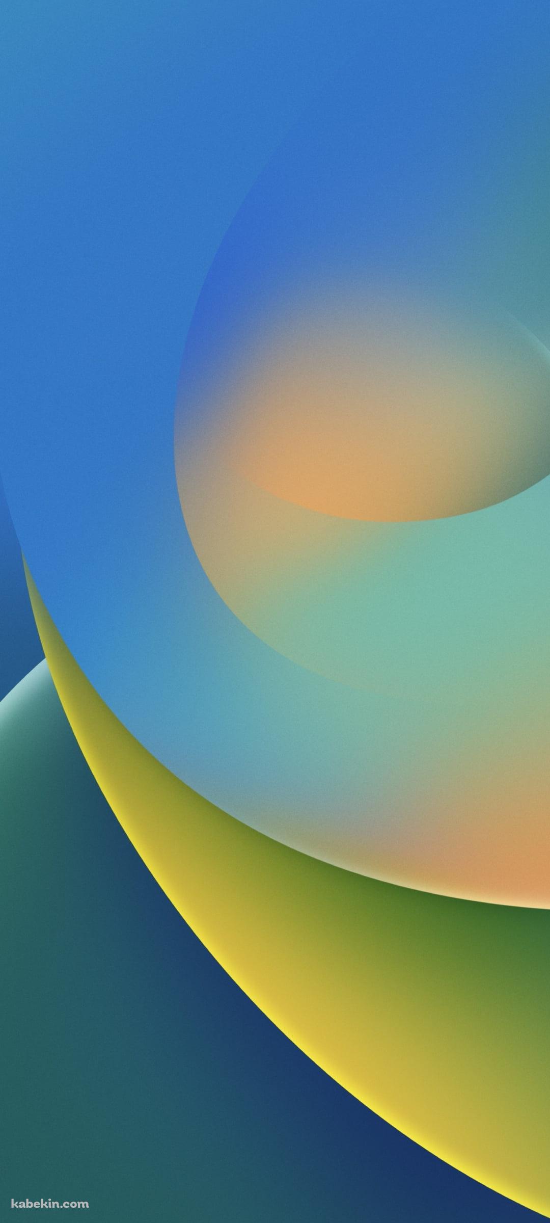 水色・緑色が交わるアブストラクト HDのAndroidの壁紙(1080px x 2400px) スマホ用