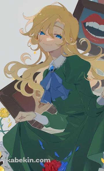 微笑むメアリー / IbのAndroidの壁紙(360px x 592px) スマホ用