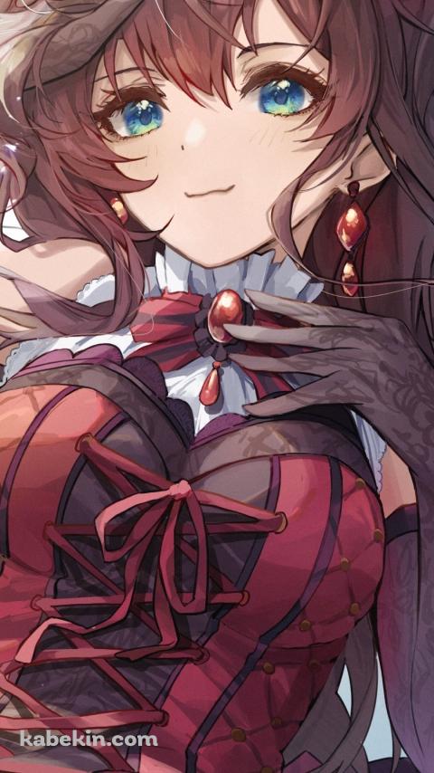 赤いドレスを着たプニプニの可愛い一ノ瀬志希（いちのせしき） / アイドルマスターシンデレラガールズのAndroidの壁紙(480px x 854px) スマホ用