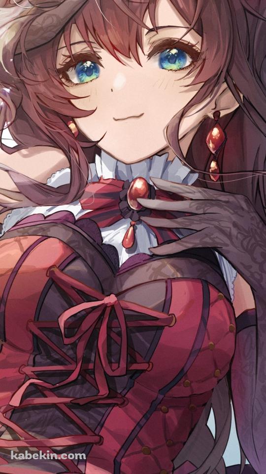 赤いドレスを着たプニプニの可愛い一ノ瀬志希（いちのせしき） / アイドルマスターシンデレラガールズのAndroidの壁紙(540px x 960px) スマホ用