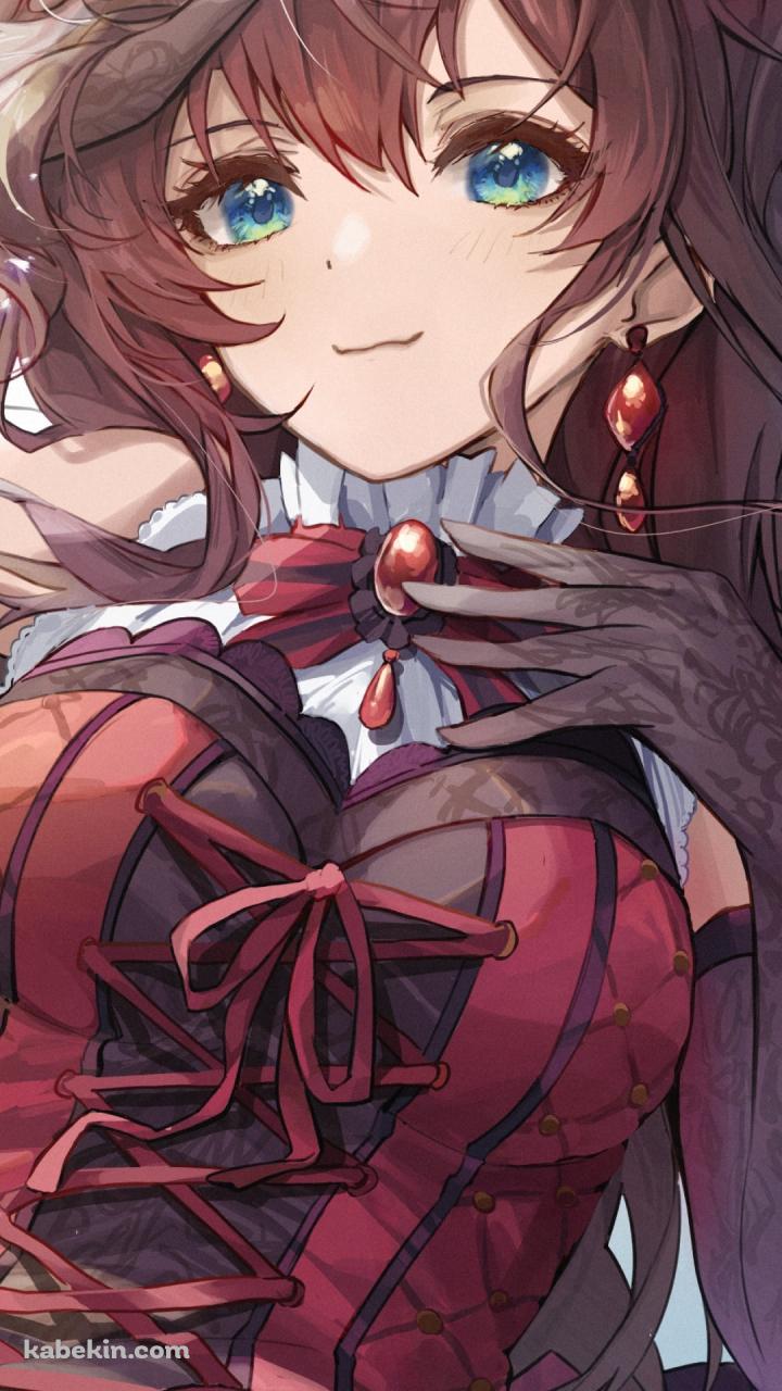 赤いドレスを着たプニプニの可愛い一ノ瀬志希（いちのせしき） / アイドルマスターシンデレラガールズのAndroidの壁紙(720px x 1280px) スマホ用