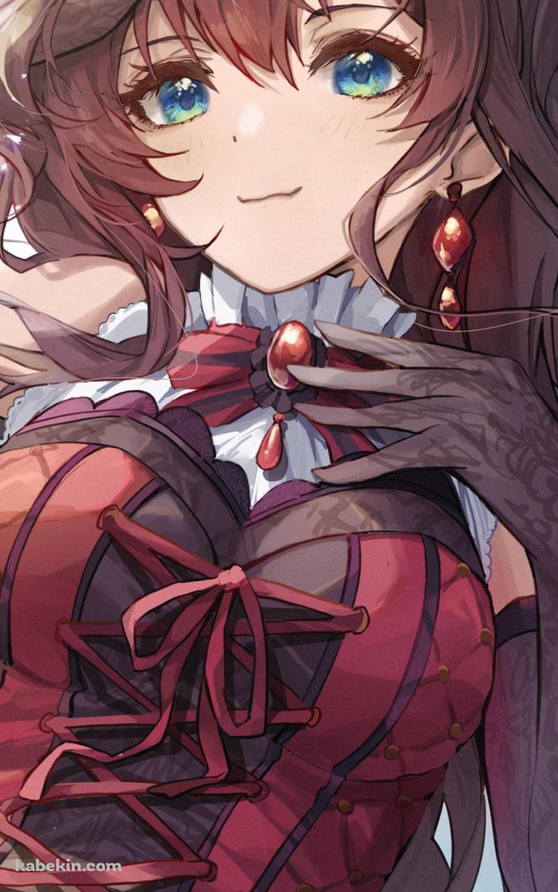赤いドレスを着たプニプニの可愛い一ノ瀬志希（いちのせしき） / アイドルマスターシンデレラガールズのAndroidの壁紙(800px x 1280px) スマホ用