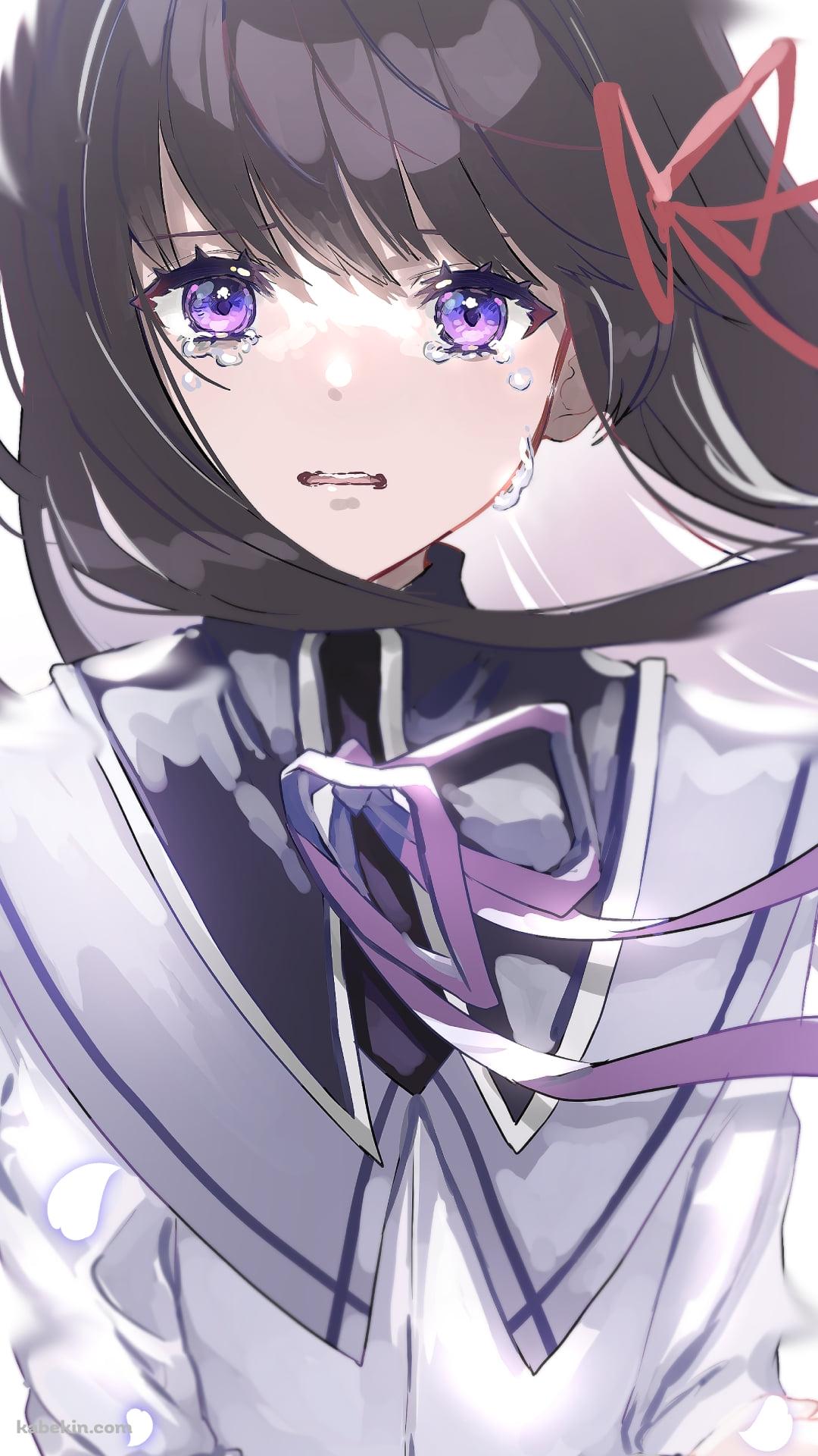 涙する暁美ほむら / 魔法少女まどか☆マギカのAndroidの壁紙(1080px x 1920px) スマホ用