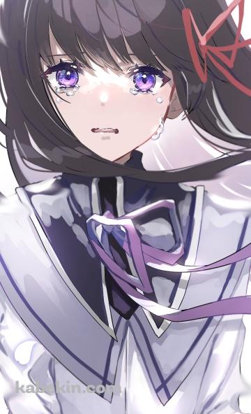 涙する暁美ほむら / 魔法少女まどか☆マギカのAndroidの壁紙(360px x 592px) スマホ用