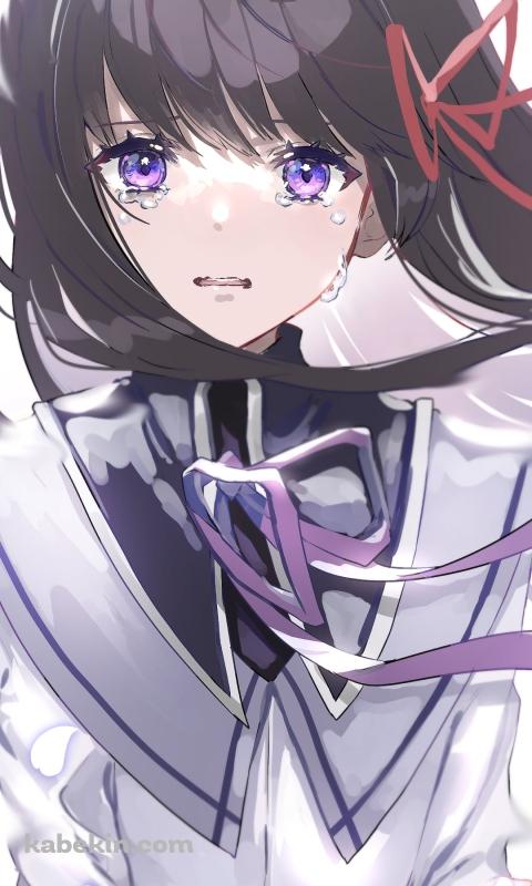 涙する暁美ほむら / 魔法少女まどか☆マギカのAndroidの壁紙(480px x 800px) スマホ用