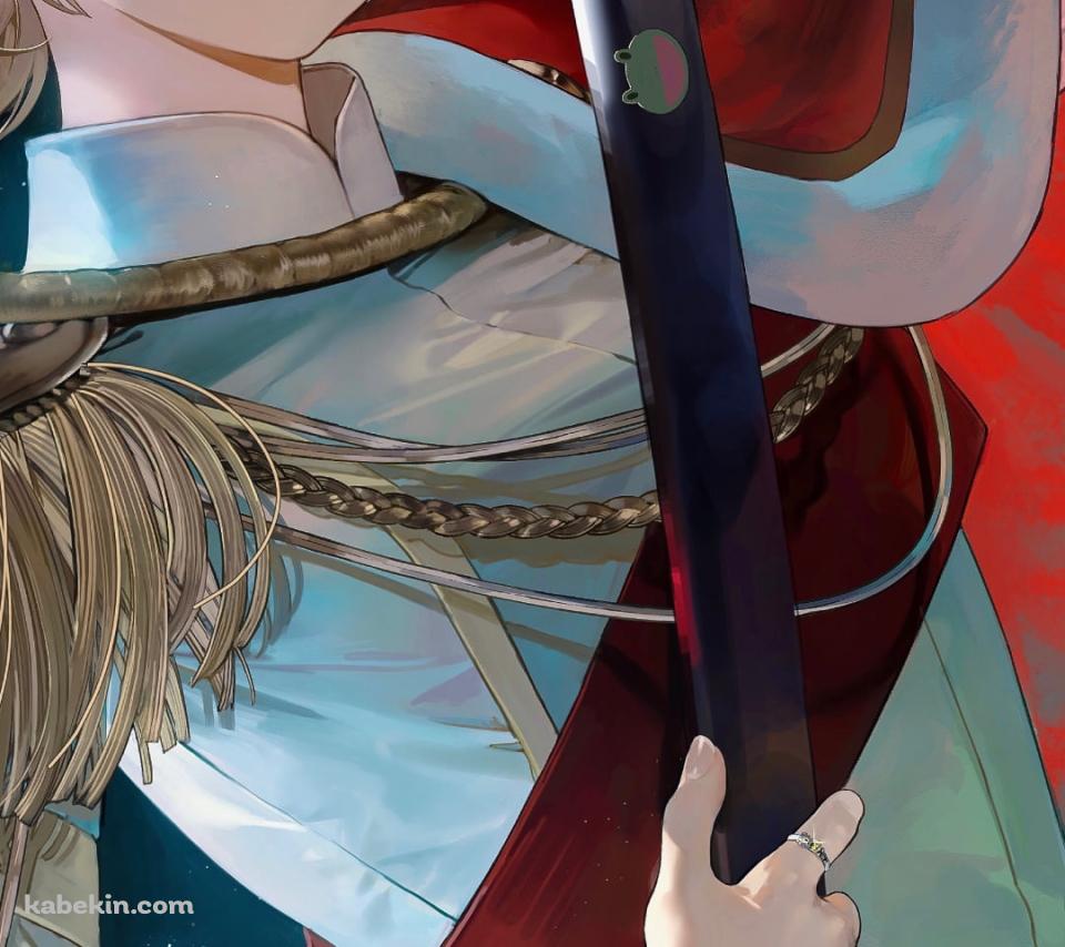 日本刀を抜刀する大場なな / 少女☆歌劇 レヴュースタァライトのAndroidの壁紙(960px x 854px) スマホ用