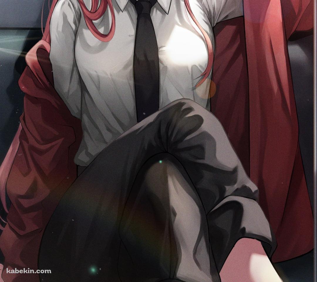 電車に乗った口を大きく開けたパワー / チェンソーマンのAndroidの壁紙(1080px x 960px) スマホ用