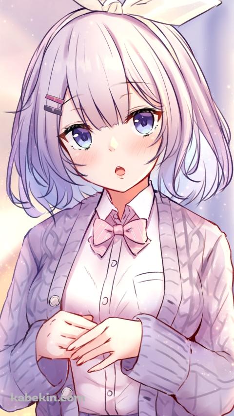 カーデガンを羽織ったヌン・ボラ / にじさんじ / バーチャルYouTuber / VtuberのAndroidの壁紙(480px x 854px) スマホ用