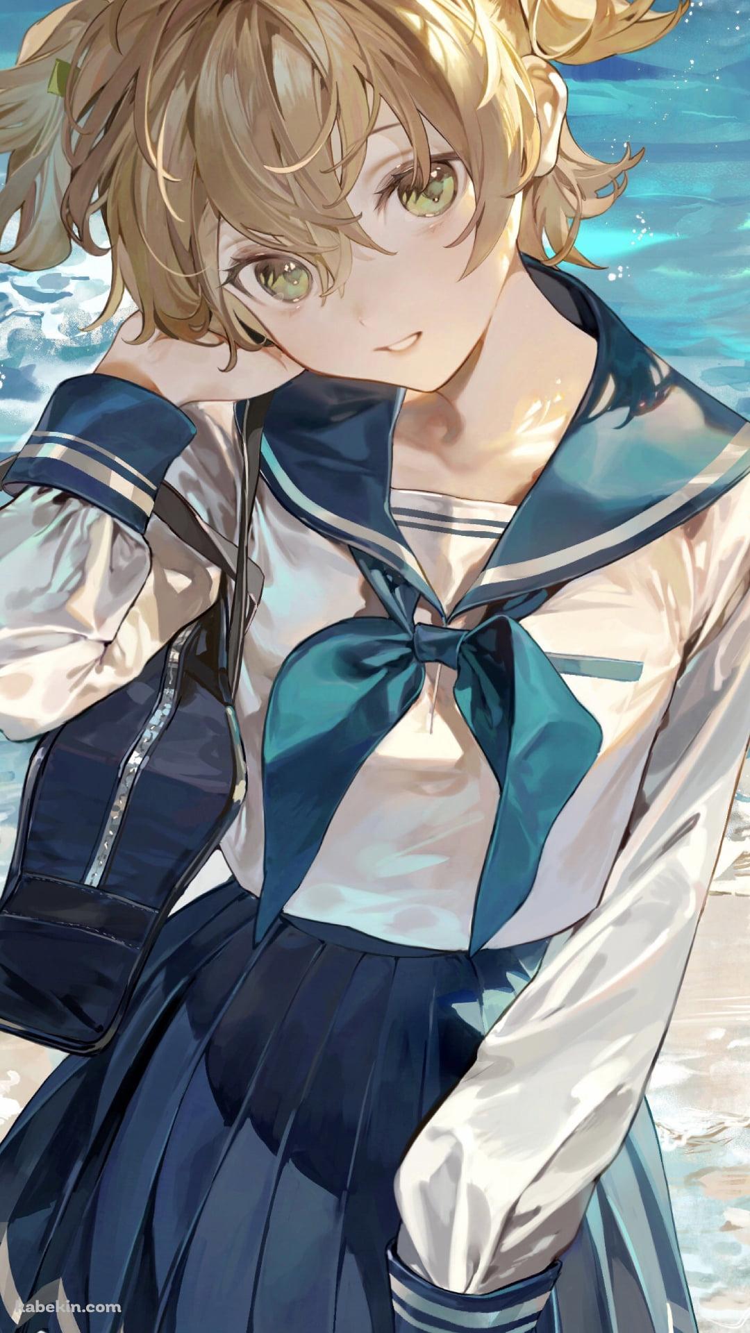 セーラー服を着た可愛い大場なな / 海辺 / 少女☆歌劇 レヴュースタァライトのAndroidの壁紙(1080px x 1920px) スマホ用