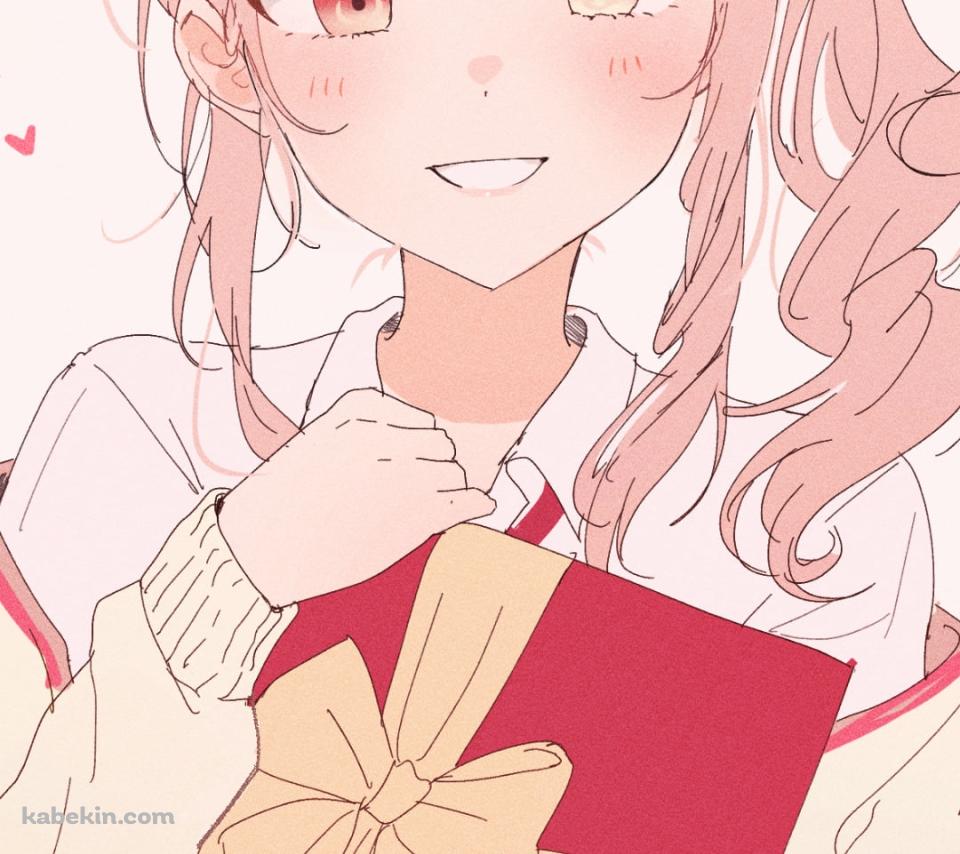 赤いプレゼントを持つ暁山瑞希（あきやまみずき） / プロセカ / プロジェクトセカイのAndroidの壁紙(960px x 854px) スマホ用