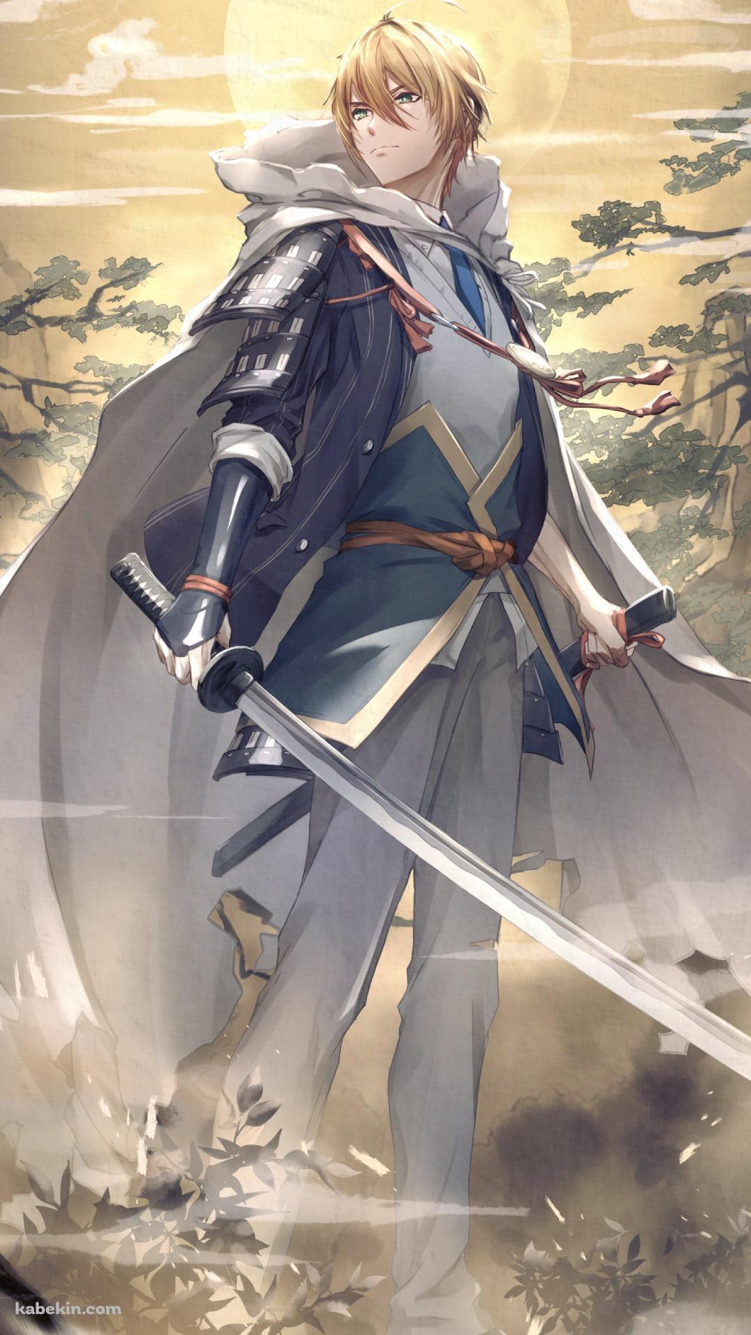 山と満月と山姥切国広（やまんばぎりくにひろ） / 刀剣乱舞のAndroidの壁紙(1080px x 1920px) スマホ用