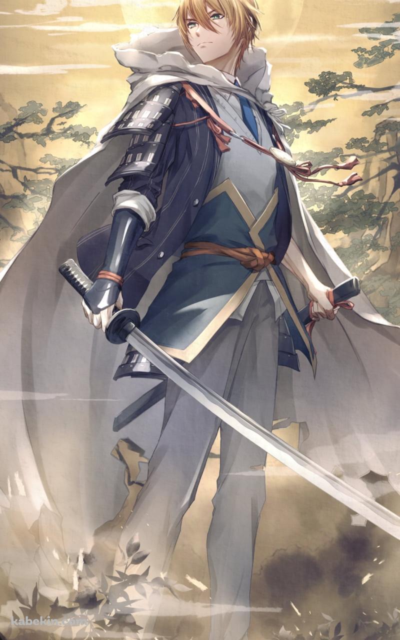 山と満月と山姥切国広（やまんばぎりくにひろ） / 刀剣乱舞のAndroidの壁紙(800px x 1280px) スマホ用