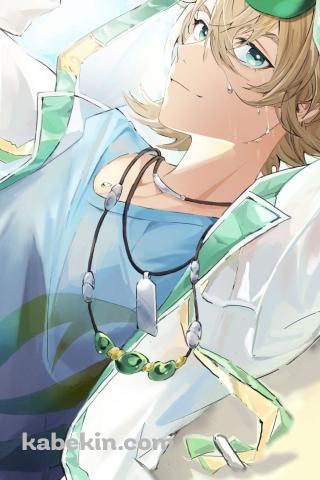 緑のサングラスを外すかっこいいテキーラ / アークナイツのAndroidの壁紙(320px x 480px) スマホ用