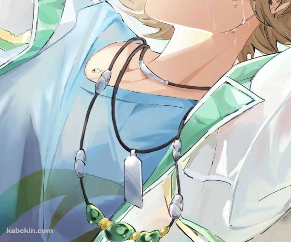 緑のサングラスを外すかっこいいテキーラ / アークナイツのAndroidの壁紙(960px x 800px) スマホ用