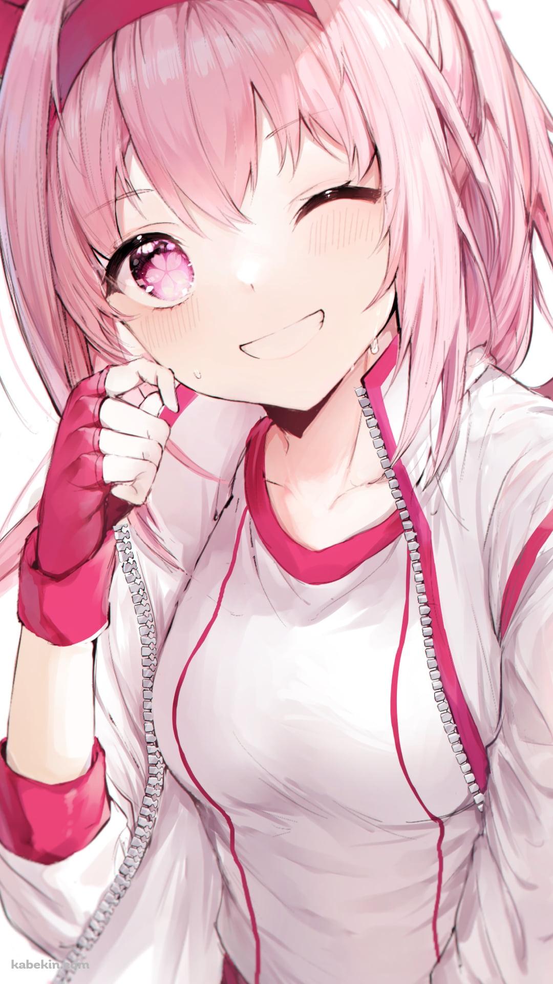 体操着を着てウィンクするムチムチのハルウララ / ウマ娘プリティーダービーのAndroidの壁紙(1080px x 1920px) スマホ用