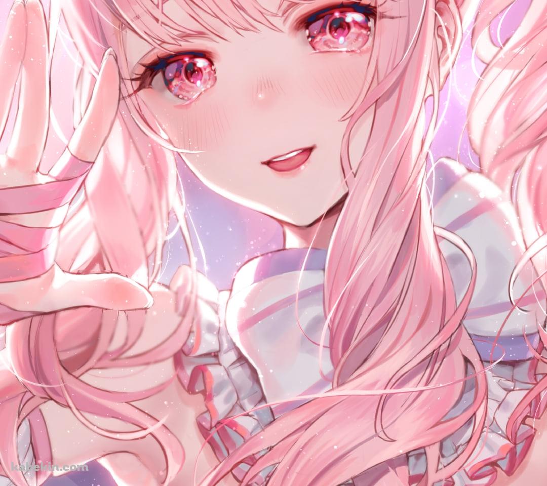 ピンクの衣装を着た暁山瑞希 / プロセカ / プロジェクトセカイのAndroidの壁紙(1080px x 960px) スマホ用