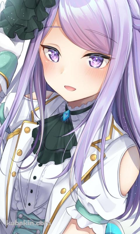 帽子の緑の飾りを触るメジロマックイーン / ウマ娘プリティーダービーのAndroidの壁紙(480px x 800px) スマホ用