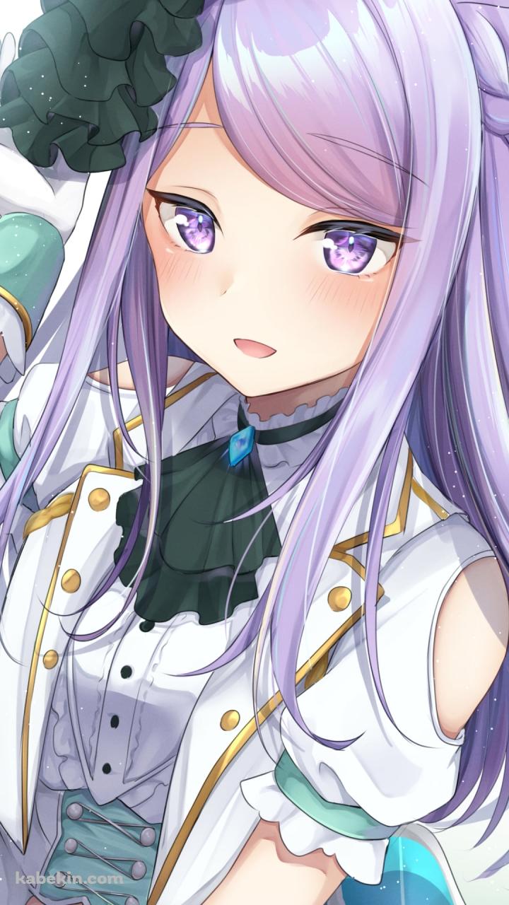 帽子の緑の飾りを触るメジロマックイーン / ウマ娘プリティーダービーのAndroidの壁紙(720px x 1280px) スマホ用