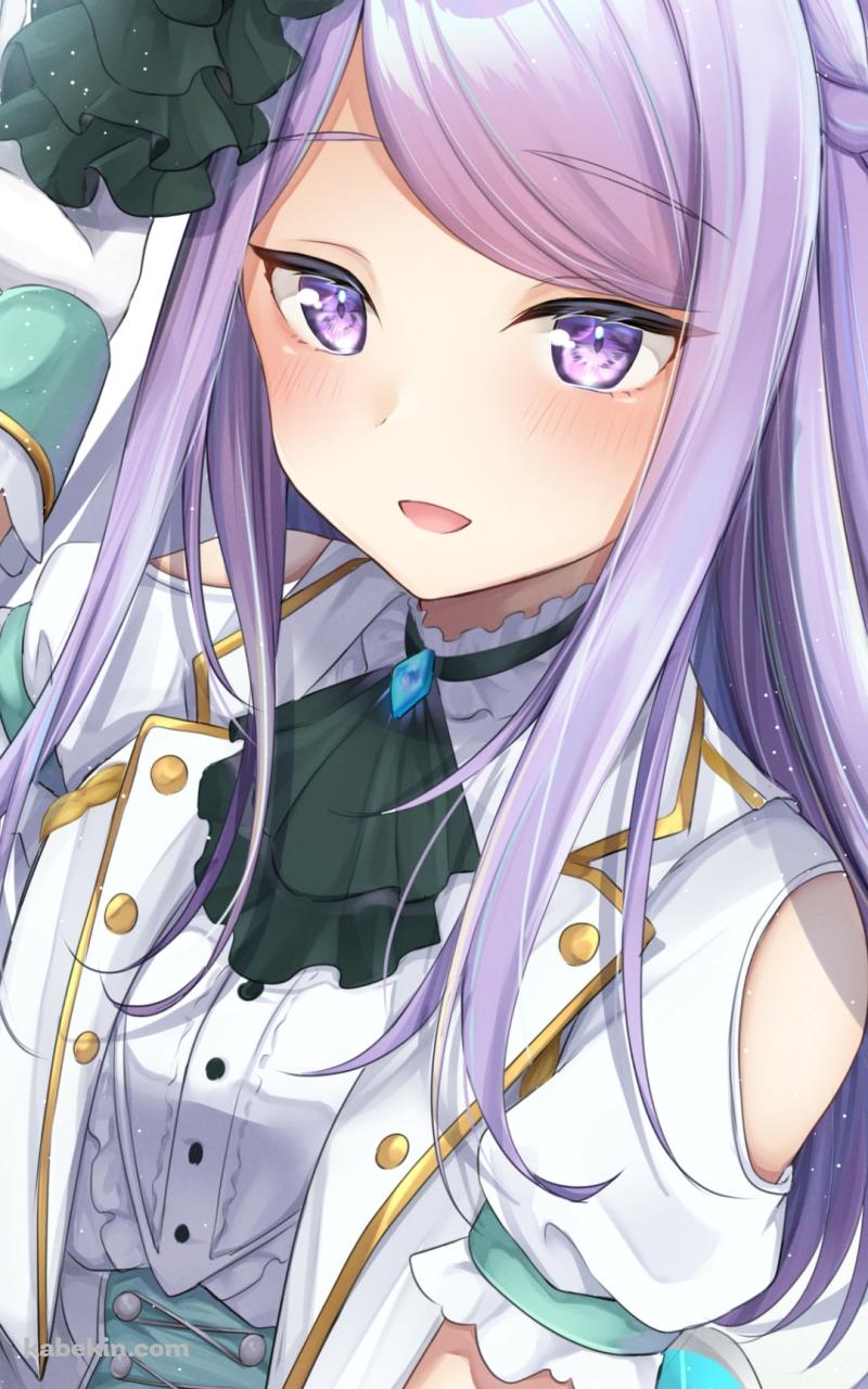 帽子の緑の飾りを触るメジロマックイーン / ウマ娘プリティーダービーのAndroidの壁紙(800px x 1280px) スマホ用