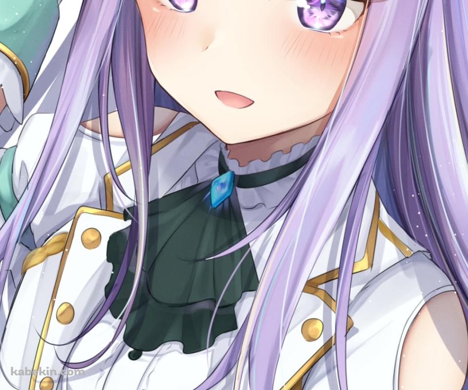 帽子の緑の飾りを触るメジロマックイーン / ウマ娘プリティーダービーのAndroidの壁紙(960px x 800px) スマホ用