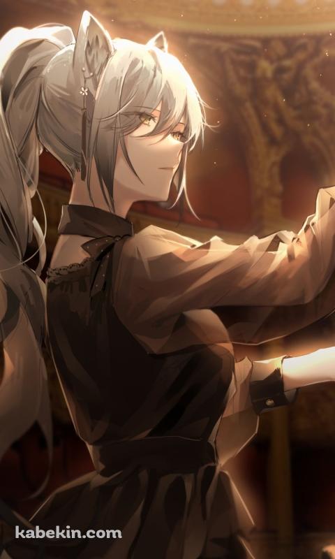 コンサートで指揮棒を振るうシュヴァルツ / アークナイツのAndroidの壁紙(480px x 800px) スマホ用