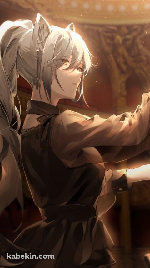 コンサートで指揮棒を振るうシュヴァルツ / アークナイツのAndroidの壁紙(480px x 854px) スマホ用