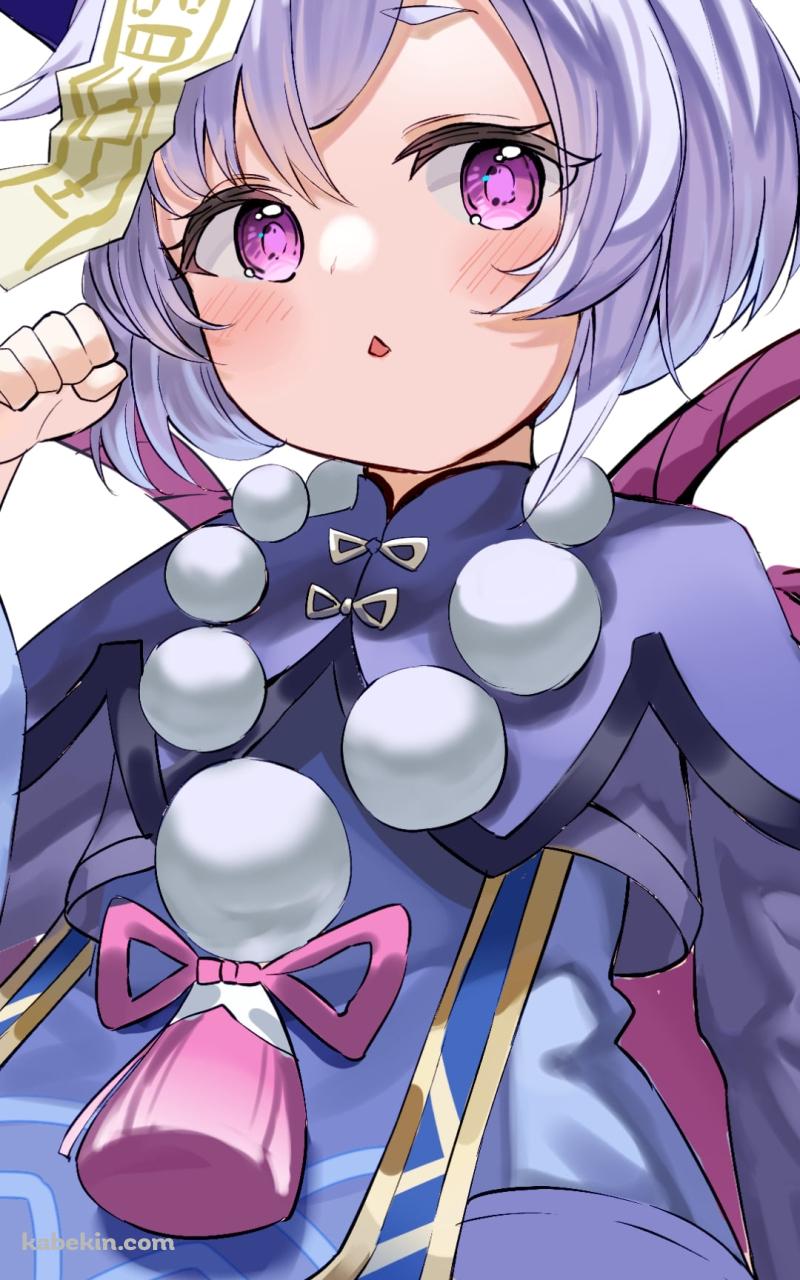 拳をかざすプニプニの七七 / 原神のAndroidの壁紙(800px x 1280px) スマホ用