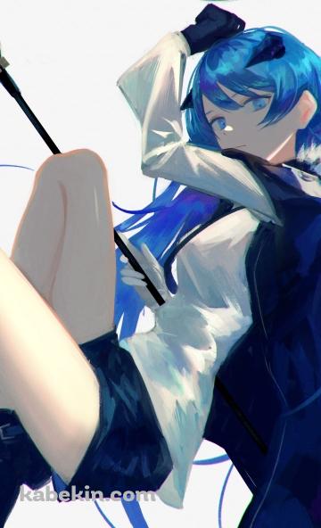 武器をかまえるかっこいいモスティマ / アークナイツのAndroidの壁紙(360px x 592px) スマホ用