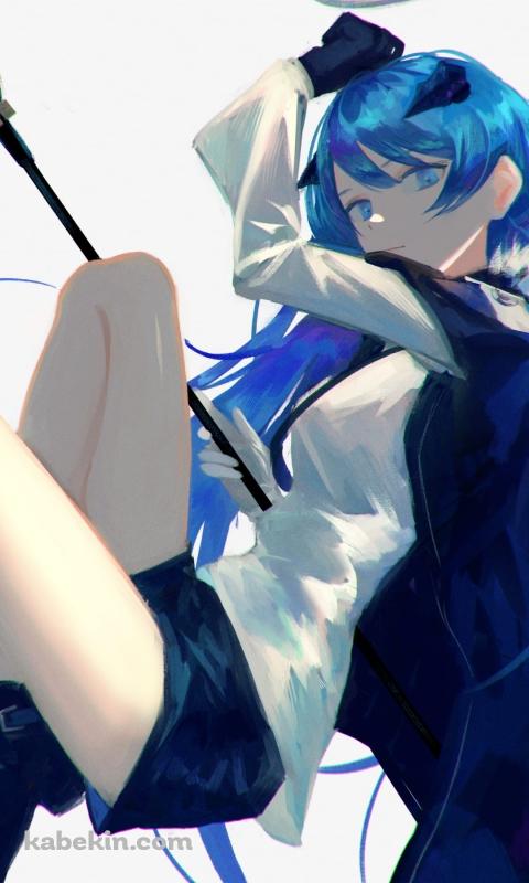武器をかまえるかっこいいモスティマ / アークナイツのAndroidの壁紙(480px x 800px) スマホ用