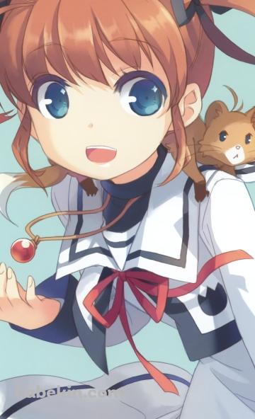可愛い高町なのは / 魔法少女リリカルなのはのAndroidの壁紙(360px x 592px) スマホ用