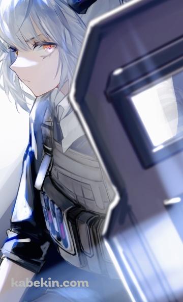 盾をかまえるリスカム / アークナイツのAndroidの壁紙(360px x 592px) スマホ用