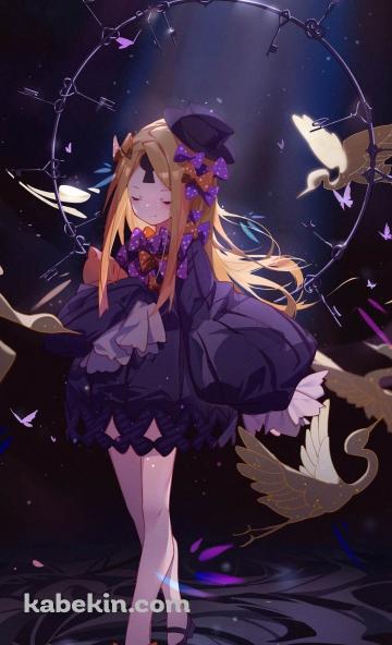 白い鳥と目をつぶるアビゲイル・ウィリアムズ / fate/grand orderのAndroidの壁紙(360px x 592px) スマホ用