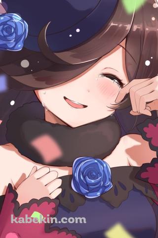 泣き笑いをするライスシャワー / ウマ娘プリティーダービーのAndroidの壁紙(320px x 480px) スマホ用
