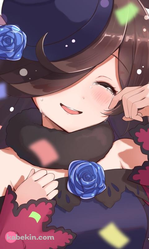 泣き笑いをするライスシャワー / ウマ娘プリティーダービーのAndroidの壁紙(480px x 800px) スマホ用