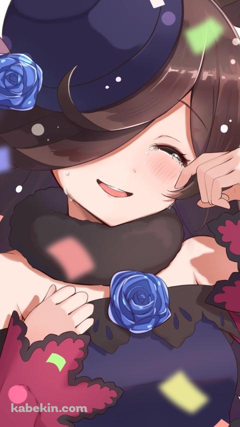 泣き笑いをするライスシャワー / ウマ娘プリティーダービーのAndroidの壁紙(480px x 854px) スマホ用