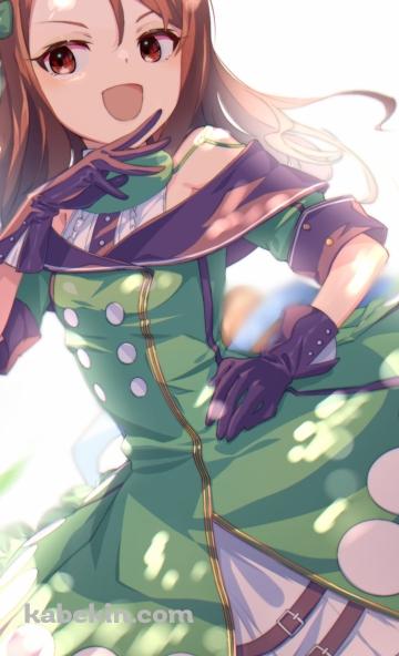 高笑いするキングヘイロー / 緑の勝負服 / ウマ娘プリティーダービーのAndroidの壁紙(360px x 592px) スマホ用