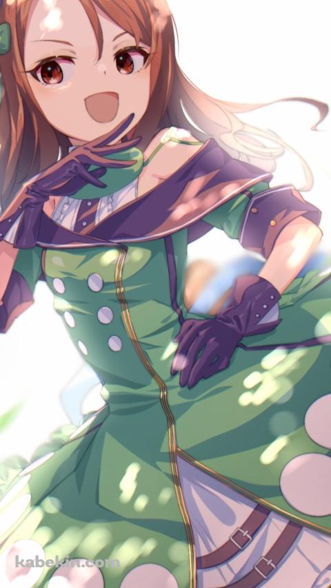 高笑いするキングヘイロー / 緑の勝負服 / ウマ娘プリティーダービーのAndroidの壁紙(480px x 854px) スマホ用