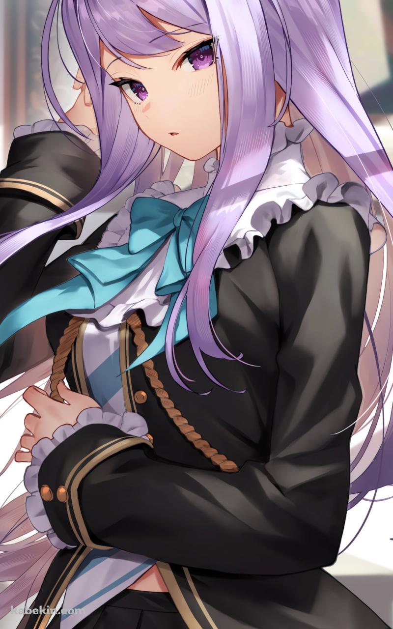 黒い衣装を着た綺麗なメジロマックイーン / ウマ娘プリティーダービーのAndroidの壁紙(800px x 1280px) スマホ用