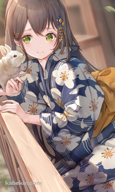 兎と花園たえ / バンドリ！のAndroidの壁紙(480px x 800px) スマホ用