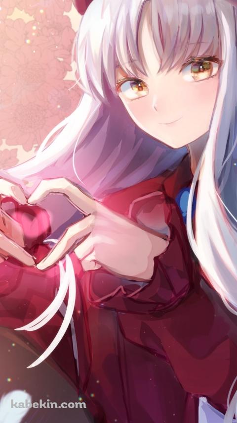 両手でハートを作るカレン・c・オルテンシア / fate/grand orderのAndroidの壁紙(480px x 854px) スマホ用