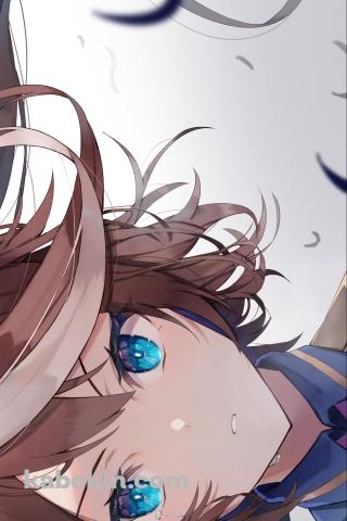 青い瞳の凛々しいトウカイテイオー / ウマ娘プリティーダービーのAndroidの壁紙(320px x 480px) スマホ用