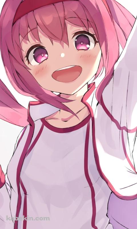 体操着を着て元気に喜ぶハルウララ / ウマ娘プリティーダービーのAndroidの壁紙(480px x 800px) スマホ用