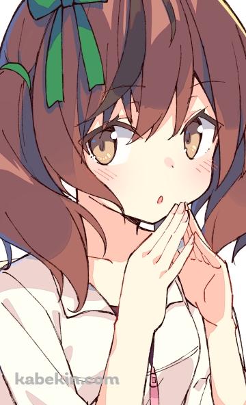 両手を合わせて椅子に座る可愛いナイスネイチャ / ウマ娘プリティーダービーのAndroidの壁紙(360px x 592px) スマホ用