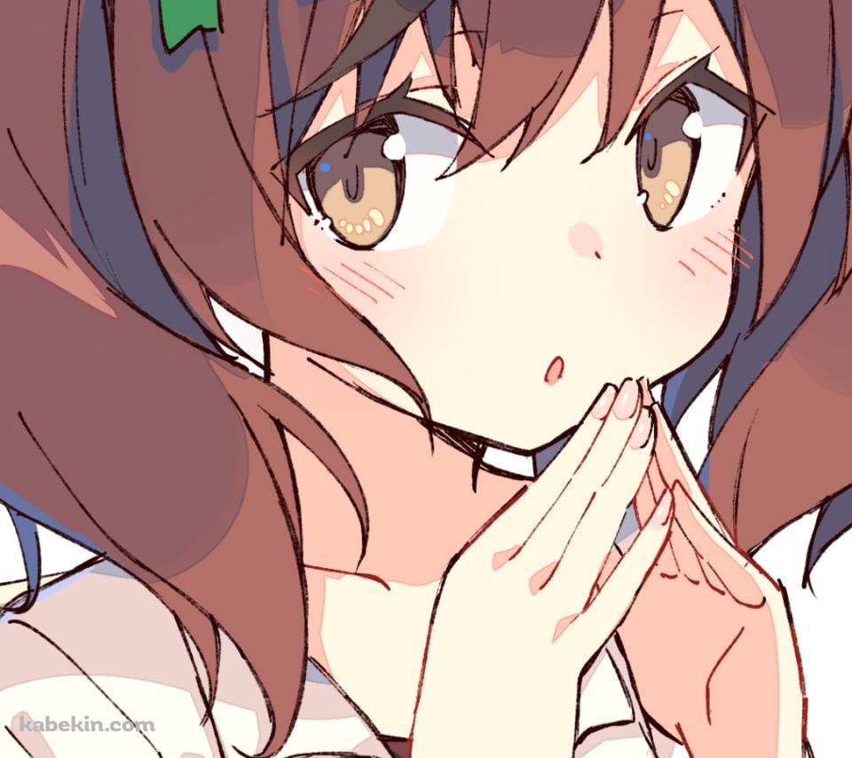 両手を合わせて椅子に座る可愛いナイスネイチャ / ウマ娘プリティーダービーのAndroidの壁紙(960px x 854px) スマホ用