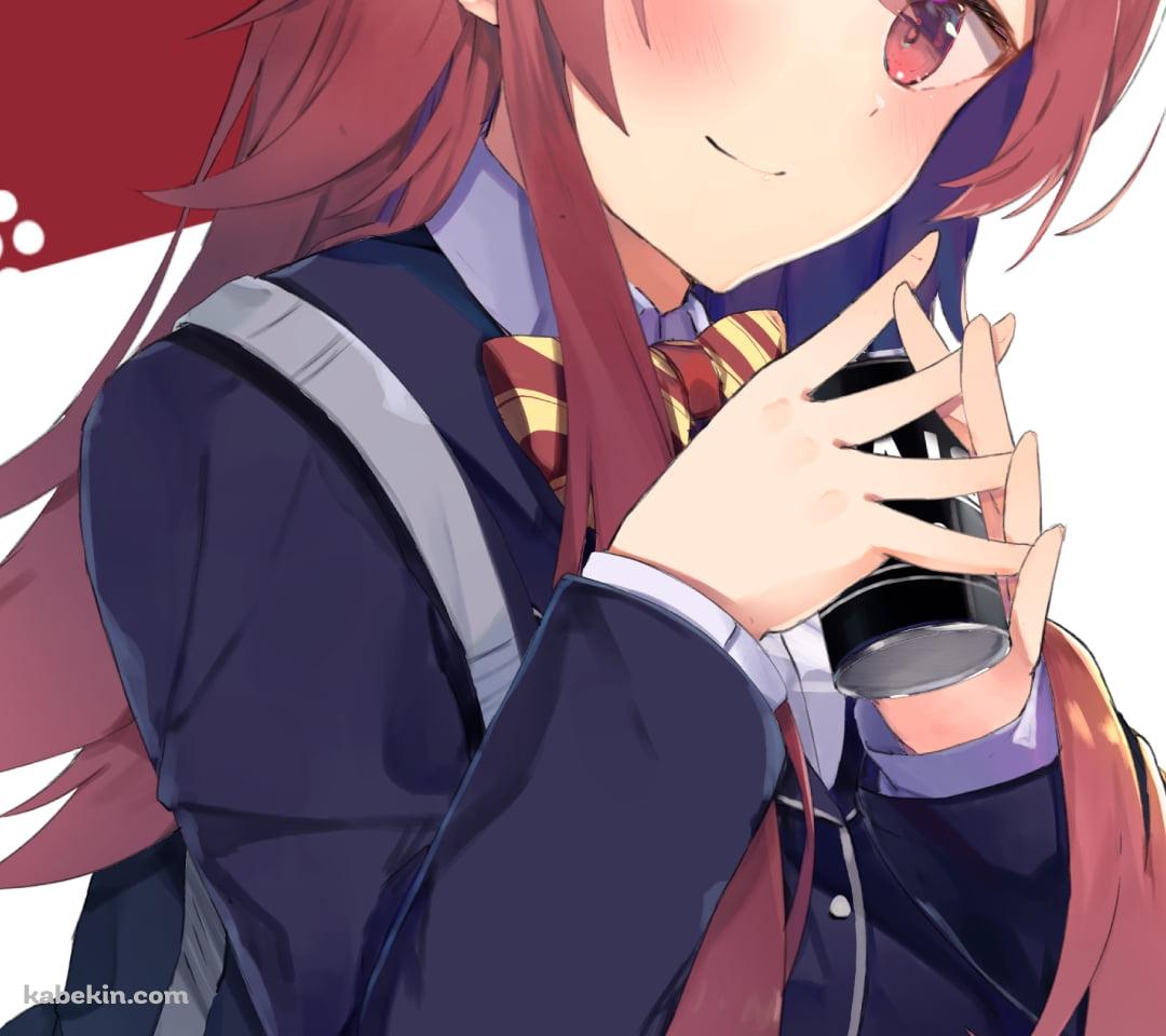 缶コーヒーを持ちこちらに微笑む小宮果穂 / アイドルマスターシャイニーカラーズのAndroidの壁紙(1080px x 960px) スマホ用