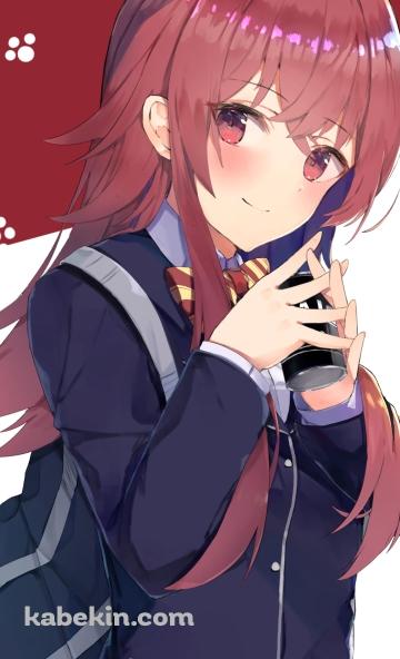 缶コーヒーを持ちこちらに微笑む小宮果穂 / アイドルマスターシャイニーカラーズのAndroidの壁紙(360px x 592px) スマホ用