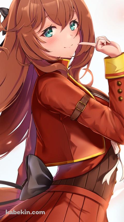人差し指を立てる可愛いマルゼンスキー / ウマ娘プリティーダービーのAndroidの壁紙(480px x 854px) スマホ用
