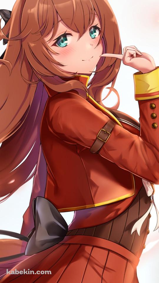 人差し指を立てる可愛いマルゼンスキー / ウマ娘プリティーダービーのAndroidの壁紙(540px x 960px) スマホ用